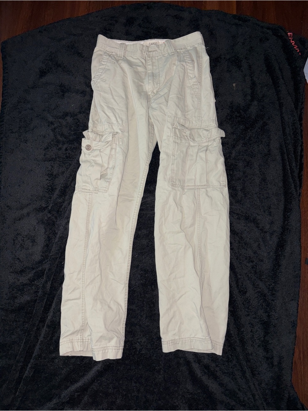 Levi's Light Cream Cargo Pants with Side Pockets